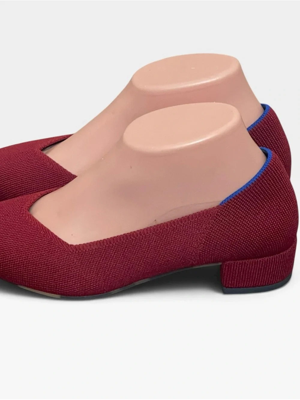 Rothy's The High Pumps Autumn Red Pointed Toe Knit Shoes size 7